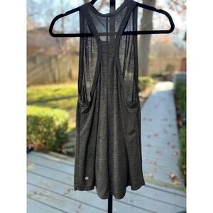 Lululemon Hot Like Agni Singlet Heathered Black Size Medium Women's